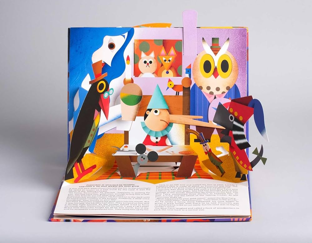 【未使用】Pinocchio ポップアップ絵本 Amazon.co.jp: メロディポップアップ ピノキオ (とびだししかけ
